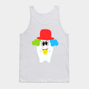 happy clown ghost with hat Tank Top